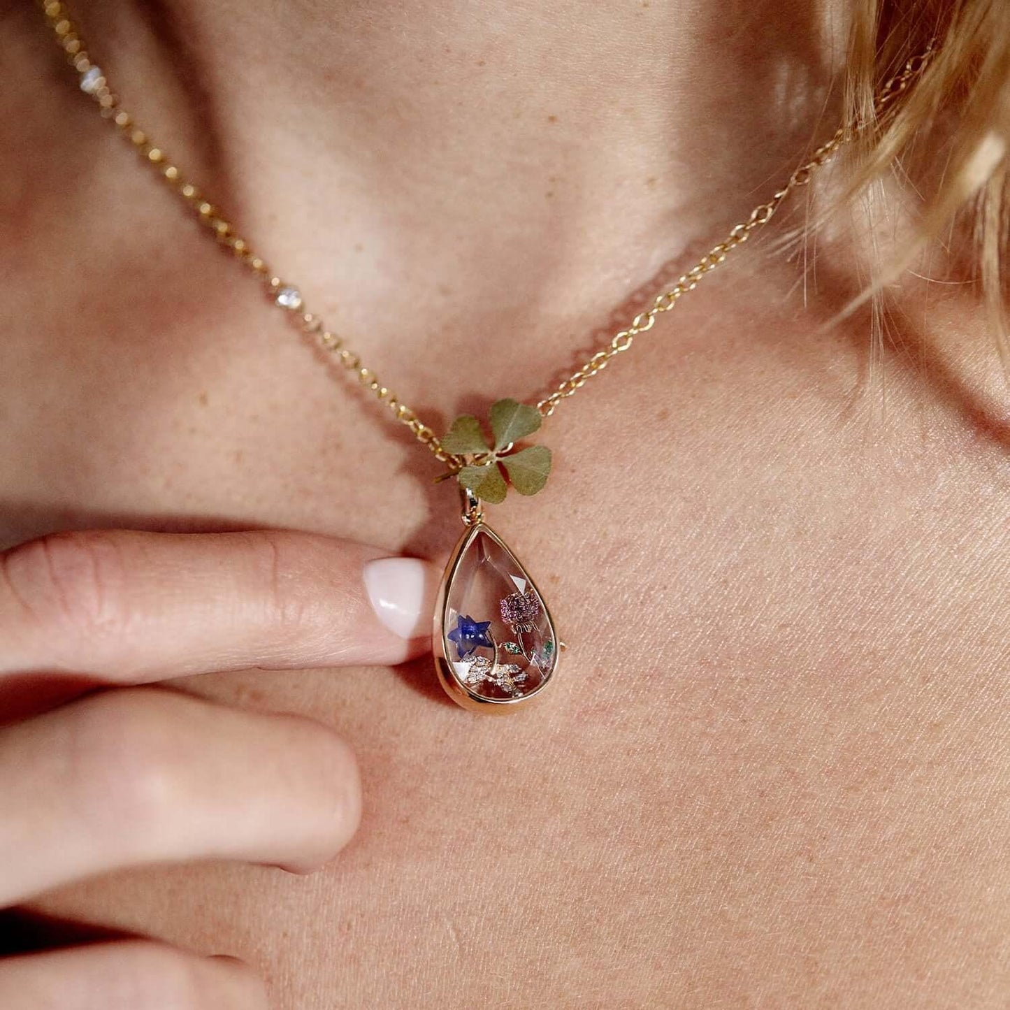Heart of the Ocean Openable Locket Necklace